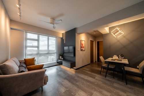 Contemporary Living Room at 41a Margaret Drive