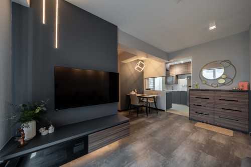 Contemporary Living Room at 41a Margaret Drive