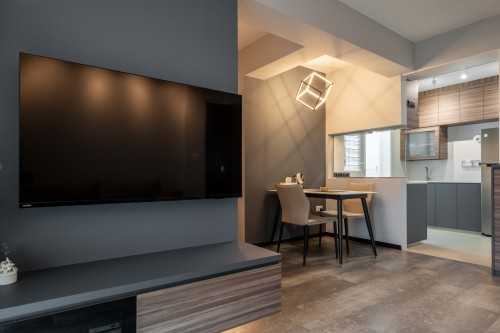 Contemporary Living Room at 41a Margaret Drive