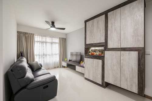 Industrial Living Room at 229A Sumang Lane