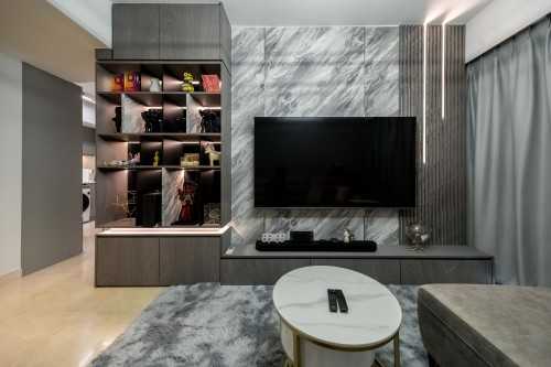 Contemporary Living Room at Bendemeer | Eight Riversuites