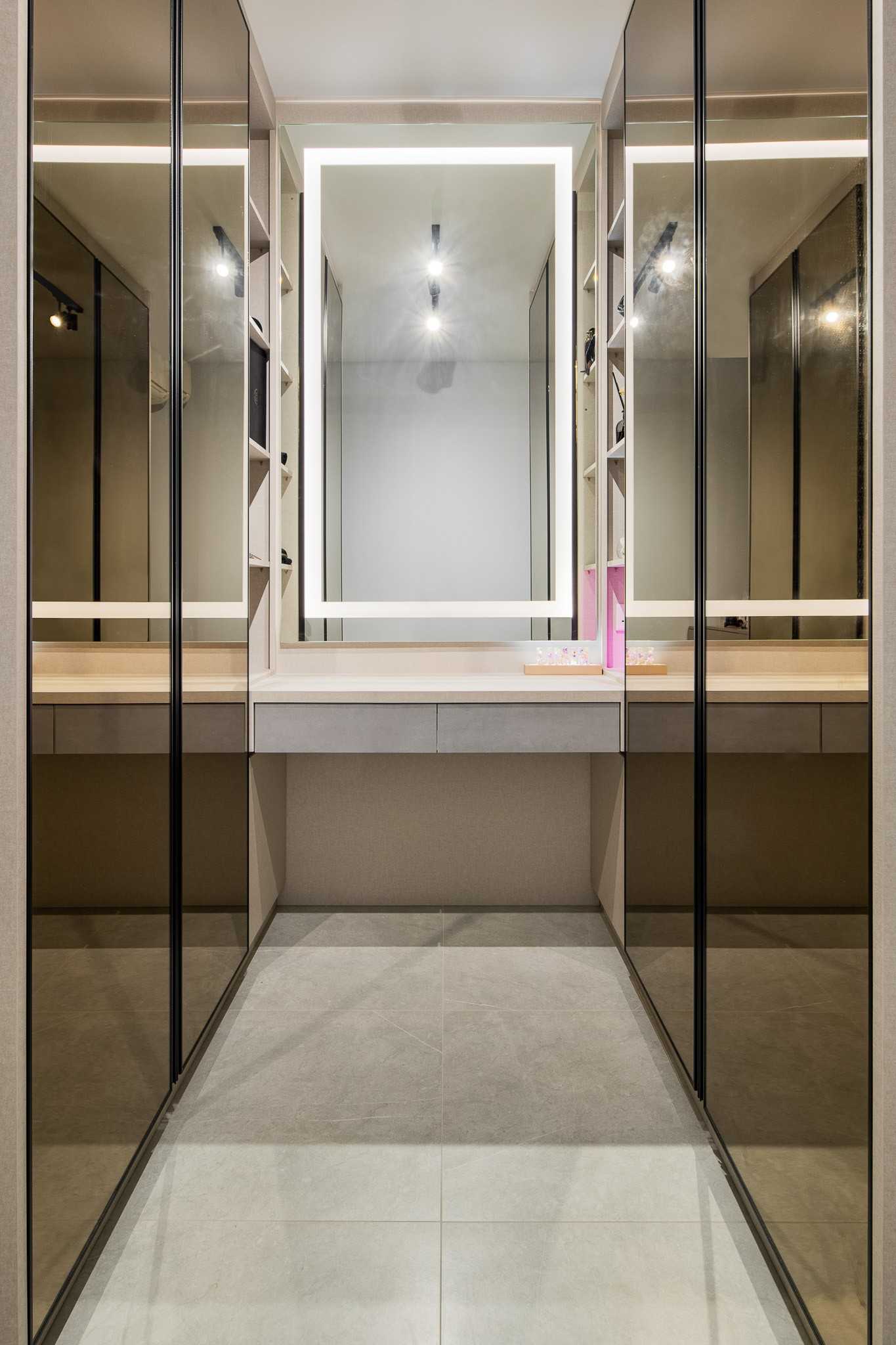 Contemporary Bedroom with Wardrobe and Sliding Wardrobe