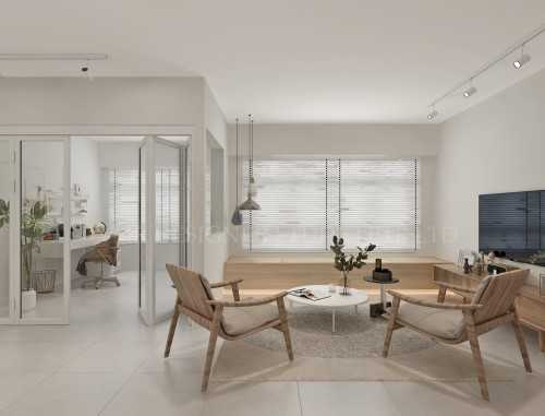 Scandinavian Living Room at dakota breeze
