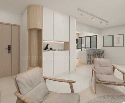 Scandinavian Living Room at dakota breeze