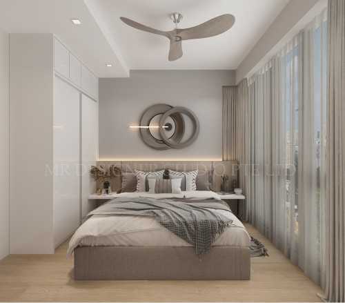 Contemporary Bedroom at parc botania