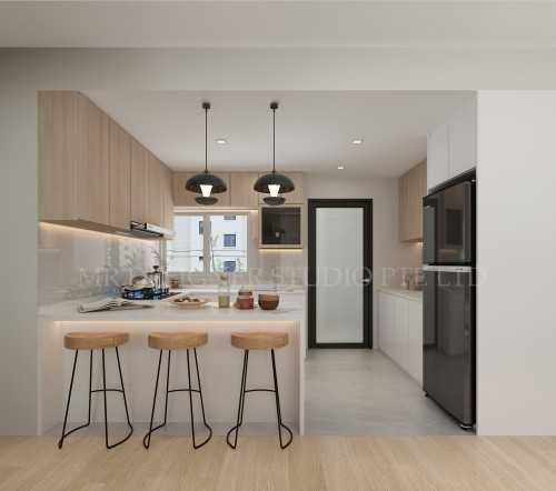 Scandinavian Dining Room at Kovan residence