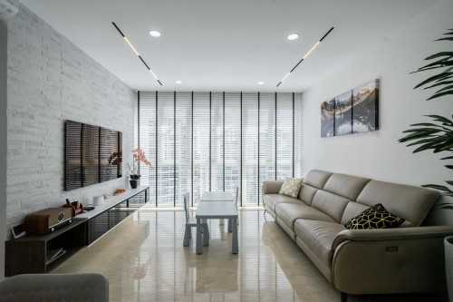 Contemporary Living Room at Hougang | Rio Vista
