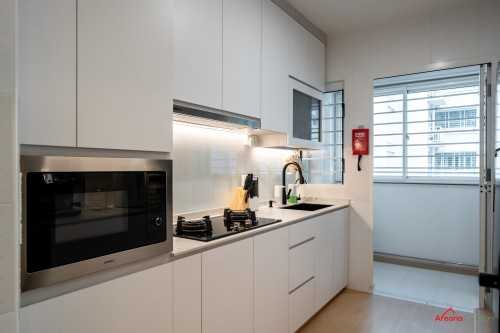 Contemporary Kitchen at 618 Punggol Drive