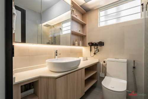 Contemporary Bathroom at 618 Punggol Drive