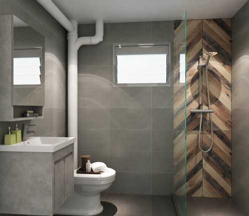 Industrial Bathroom at Warm Vibes