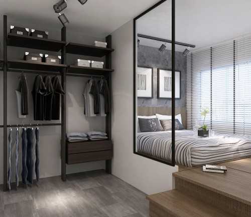 Industrial Bedroom at Warm Vibes