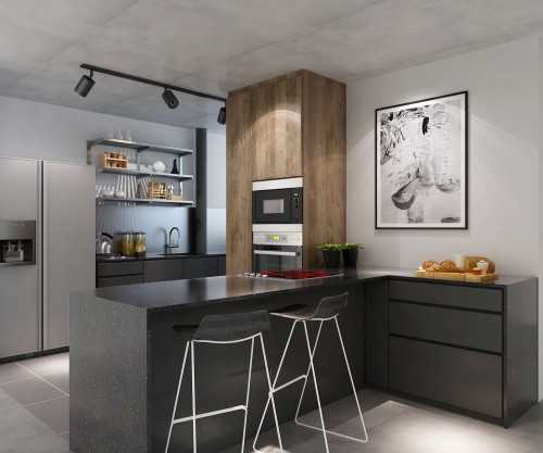 Industrial Kitchen at Warm Vibes