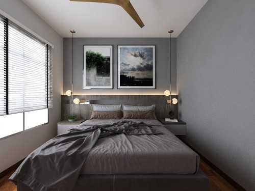 Contemporary Bedroom at Warm Vibes II