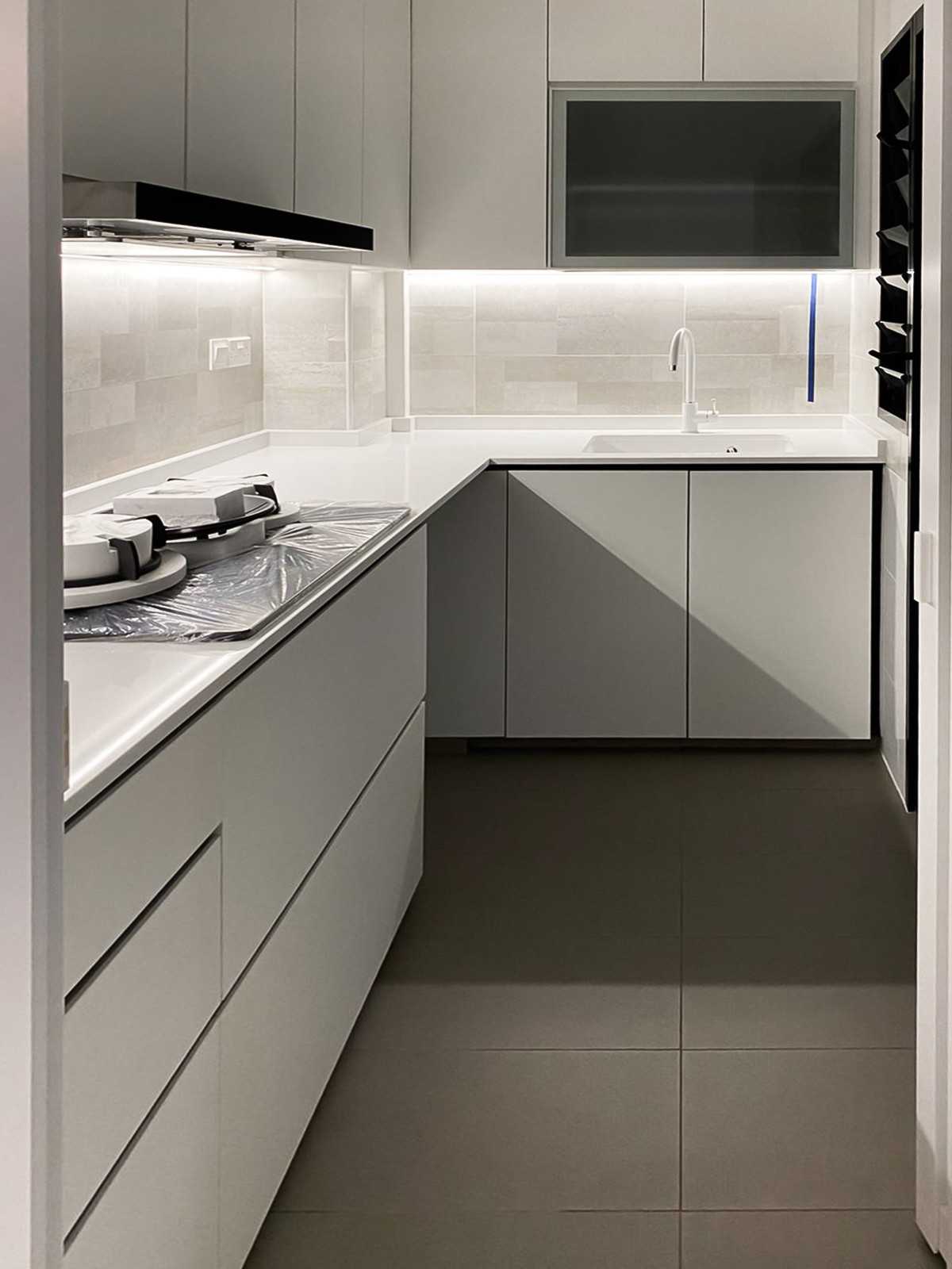 Scandinavian Kitchen with Kitchen Window and Kitchen Accessories