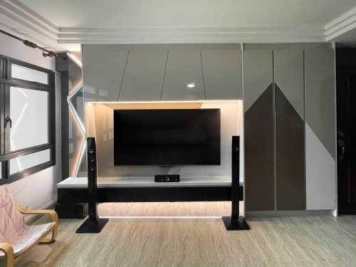 Scandinavian Living Room at Hougang