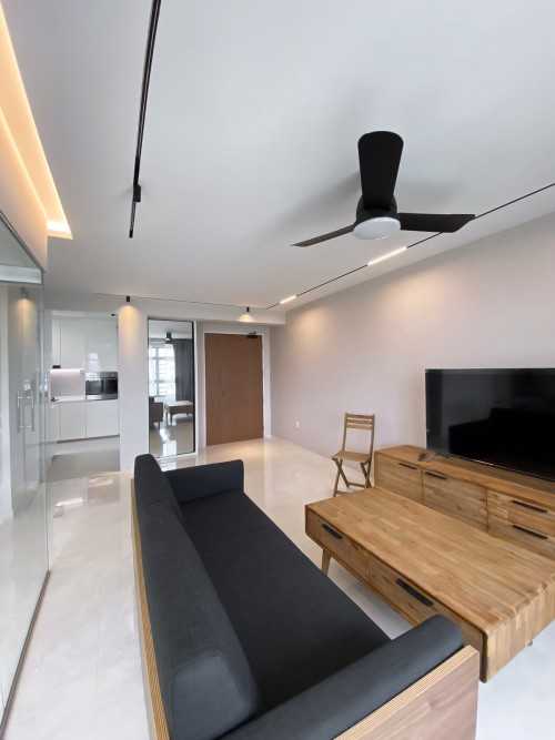 Scandinavian Living Room at Tampines GreenVerge