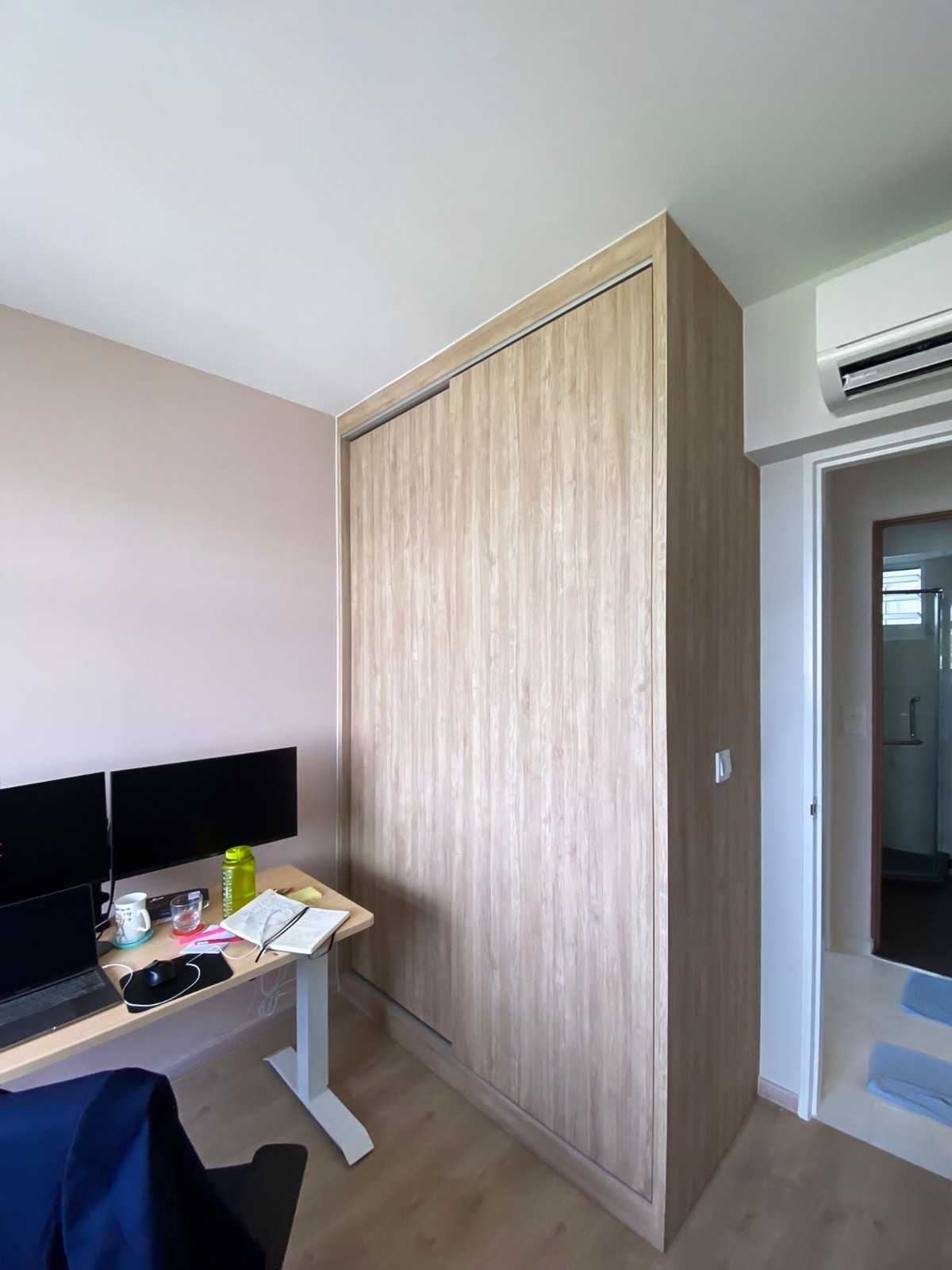 Scandinavian Bedroom with Wardrobe and Sliding Wardrobe