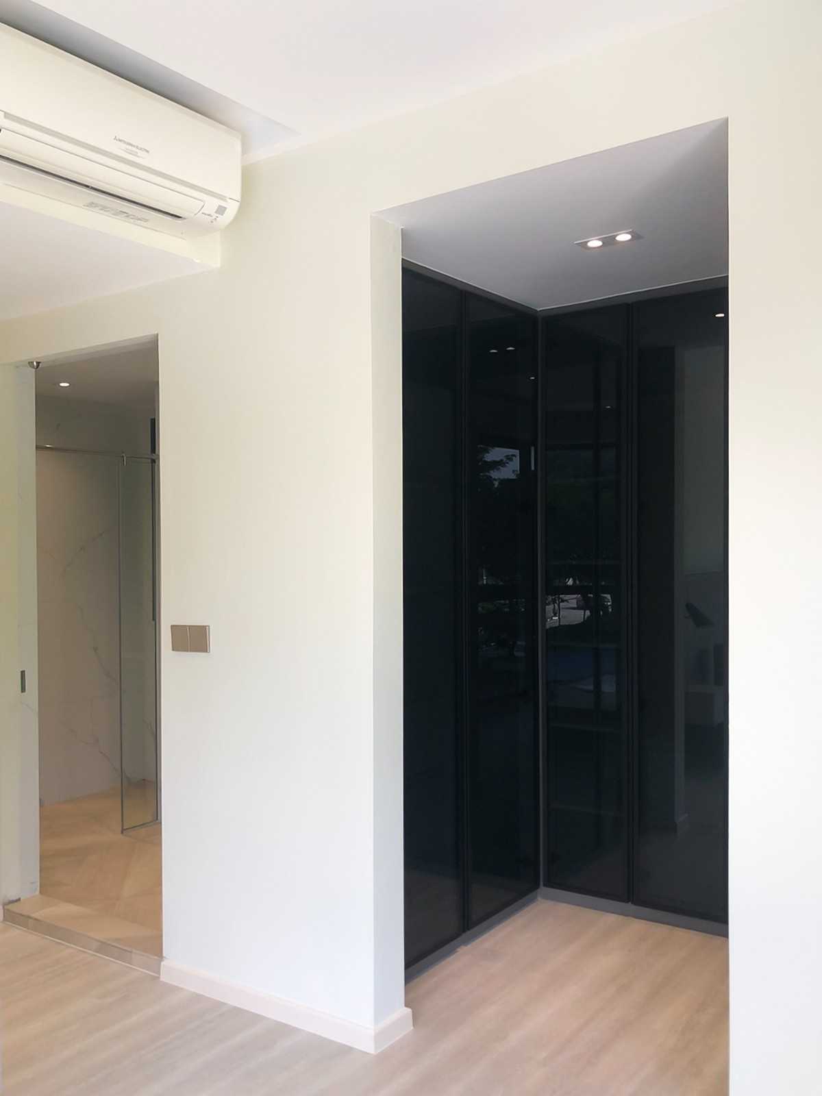 Scandinavian Bedroom with Wardrobe and Bedroom Dresser
