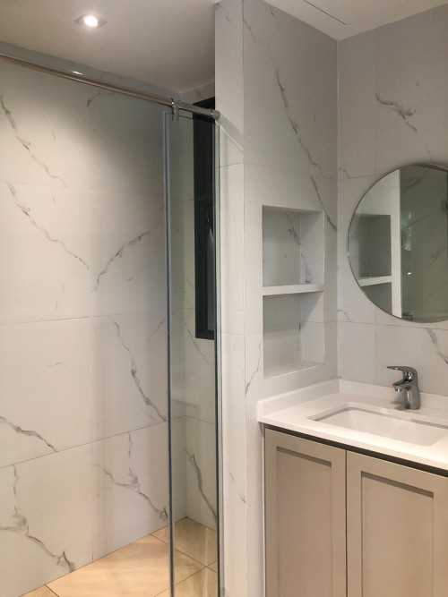 Scandinavian Bathroom at Riversound Residence