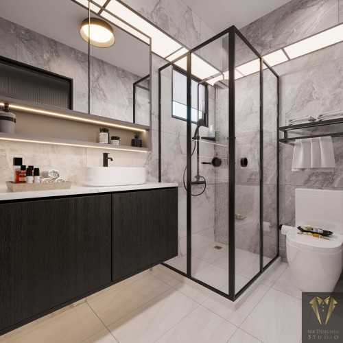 Contemporary Bathroom at boon lay 216a
