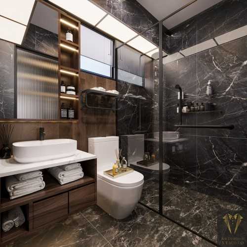 Contemporary Bathroom at boon lay 216a