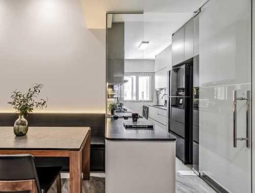 Contemporary Dining Room at Upper Serangoon Crescent, Singapore