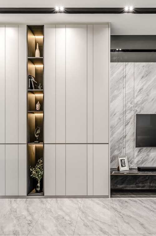 Contemporary Living Room at Upper Serangoon Crescent, Singapore