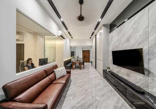 Contemporary Living Room at Upper Serangoon Crescent, Singapore