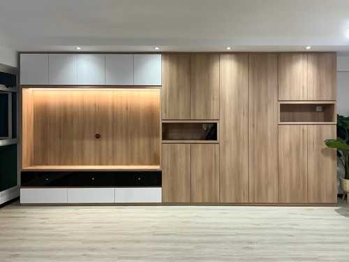 Scandinavian Living Room at HDB Punggol Breeze