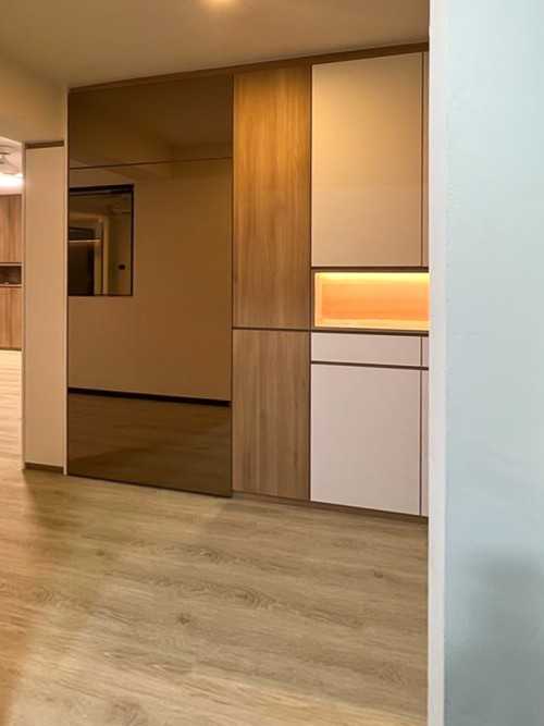 Scandinavian Foyer at HDB Punggol Breeze