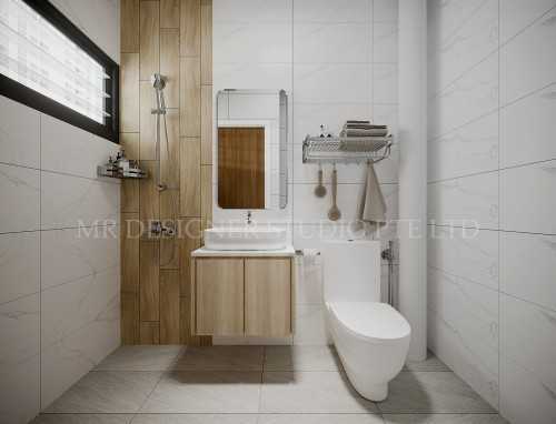 Scandinavian Bathroom at 444 hougang ave 8