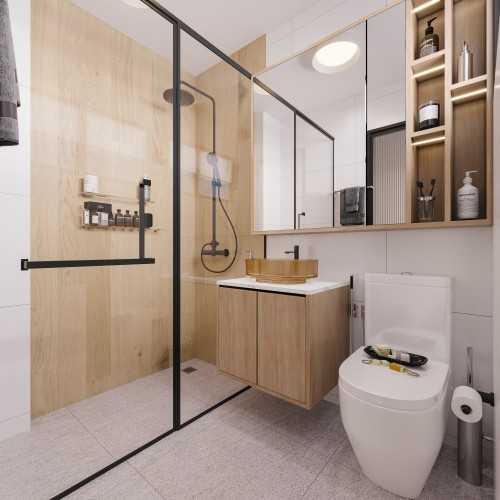 Scandinavian Bathroom at potong pasir ave 2