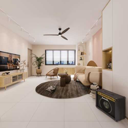 Scandinavian Living Room at potong pasir ave 2