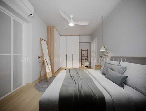 Scandinavian Bedroom at choa chu kang blk 444