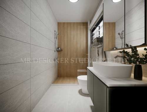 Scandinavian Bathroom at choa chu kang blk 444