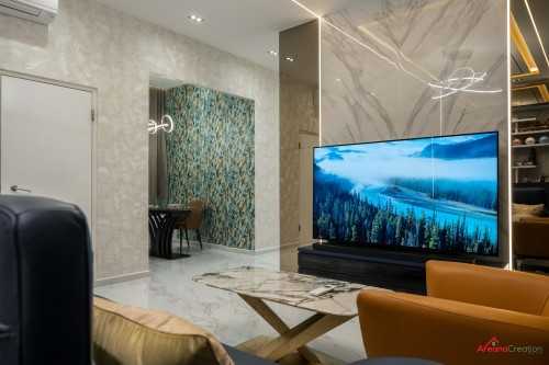 Modern Living Room at Joo Chiat Place