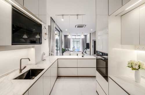 Minimalist Kitchen at Goodman Road, Singapore