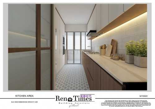 Transitional Kitchen at Resort Theme