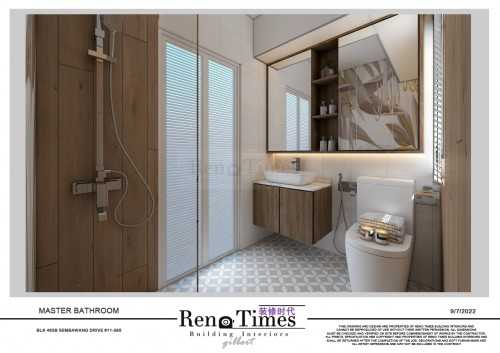 Transitional Bathroom at Resort Theme