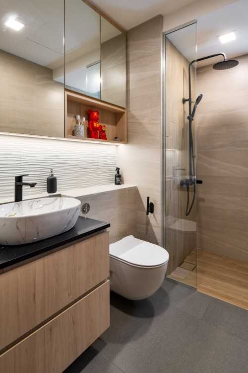 Contemporary Bathroom at double bay residence