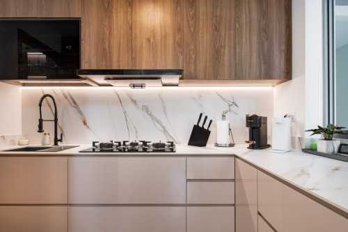 Contemporary Kitchen at double bay residence