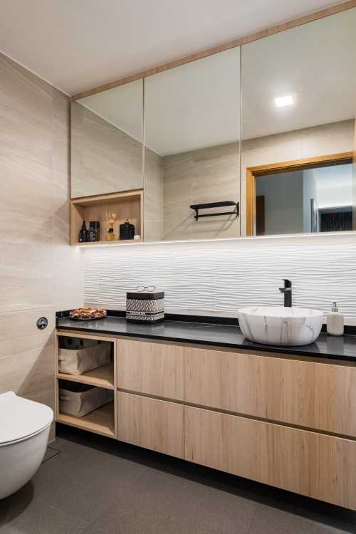 Contemporary Bathroom at double bay residence