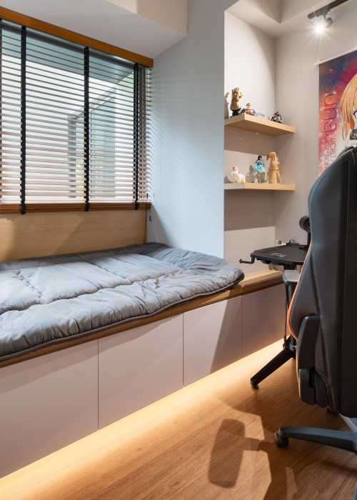 Contemporary Bedroom at double bay residence