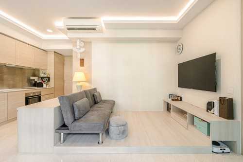 Modern Living Room at Sennett Residences