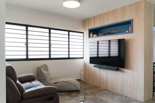 Scandinavian Living Room at Pasir Ris Street 52