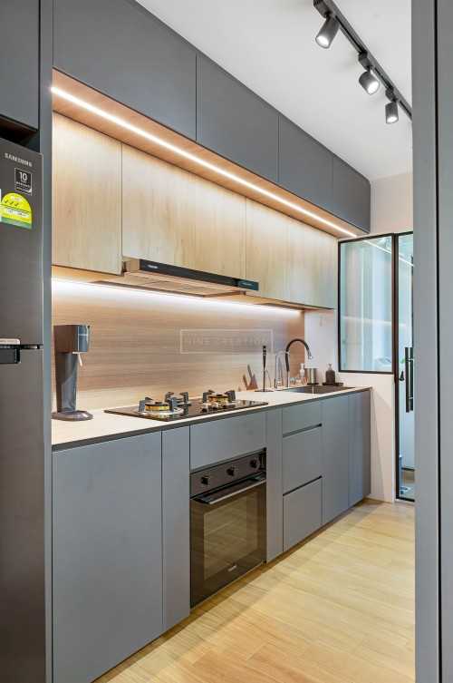 Contemporary Kitchen at 420B Northshore Drive