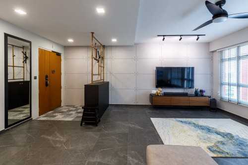 Modern Living Room at West Edge @ Bukit Batok