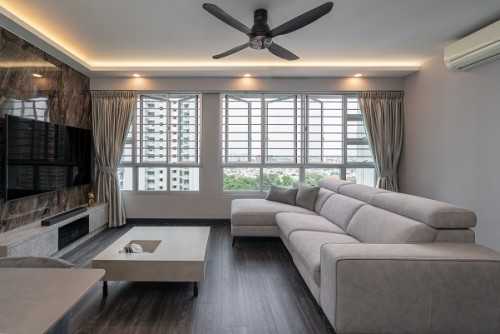 Modern Living Room at Blk 455A Ang Mo Kio Street 44