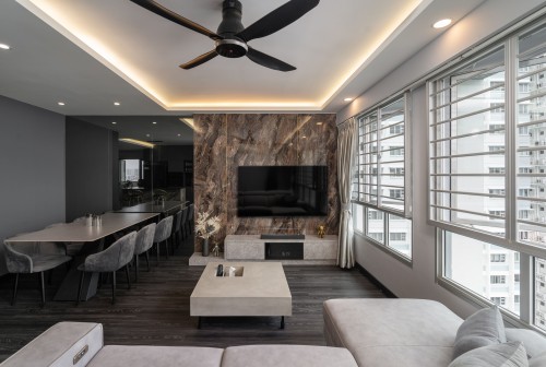 Modern Living Room at Blk 455A Ang Mo Kio Street 44