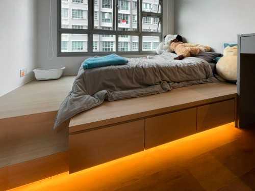 Scandinavian Bedroom at Punggol Regalia